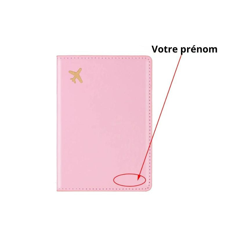 personalisiertes reisepass etui name - Rosa