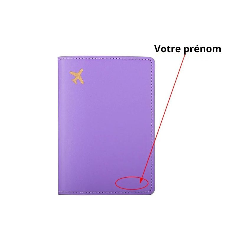 personalisierte reisepasshülle - Violett