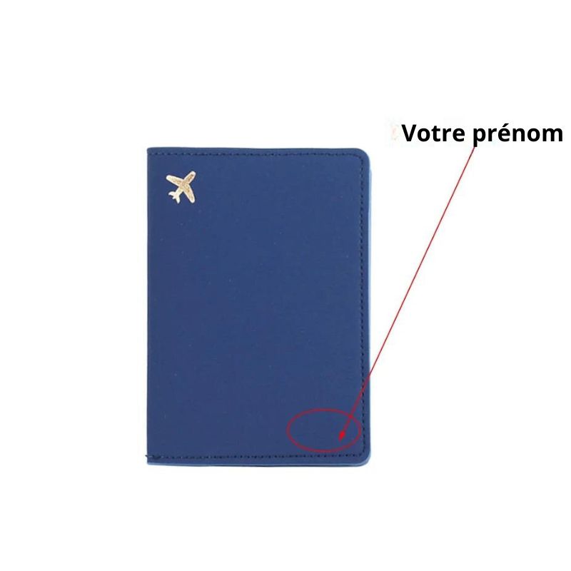 personalisierter familien reisepass schutz - Blau