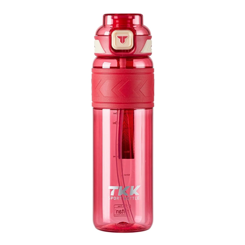 plastikflasche mit strohhalm - Rosa - 600ml