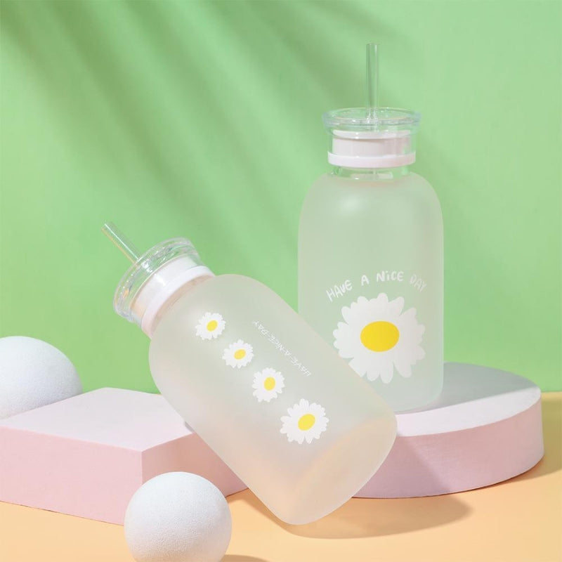 trinkflasche mit strohhalm mädchen - Weiß - Transparent