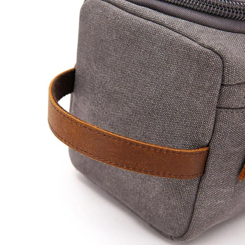 kulturtasche herr große kapazität - Blau - Schwarz - Grau - Braun