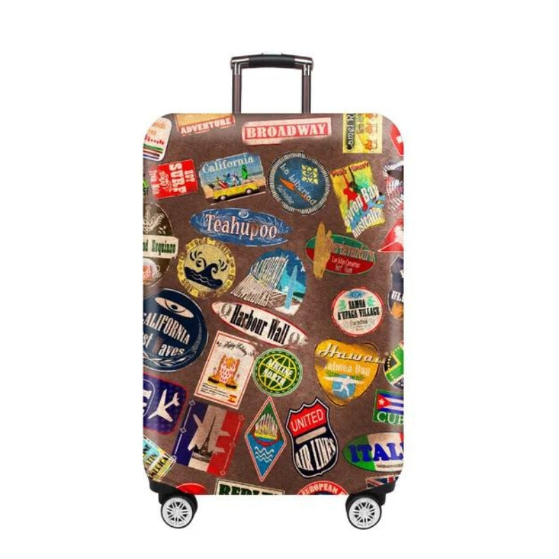 kabinenkoffer schutz - Braun Reise Sticker Motiv
