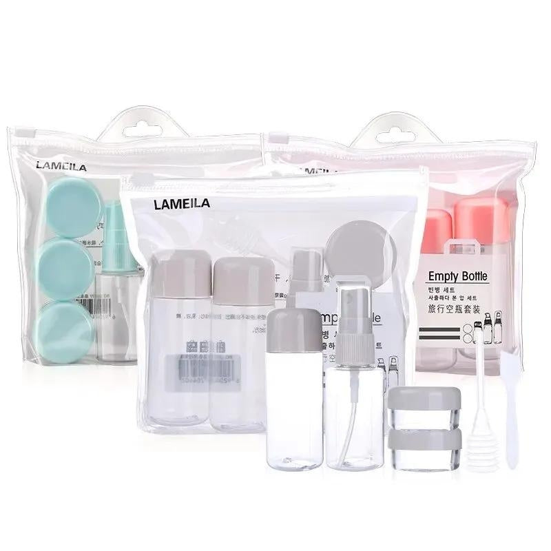 reise flasche - Weiß - Blau - Rosa - Grau