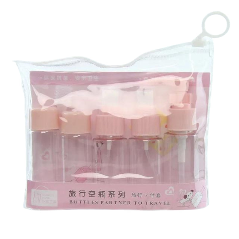 kleine fläschchen für sonnencreme - Rosa - 7 Stück - Modell 1