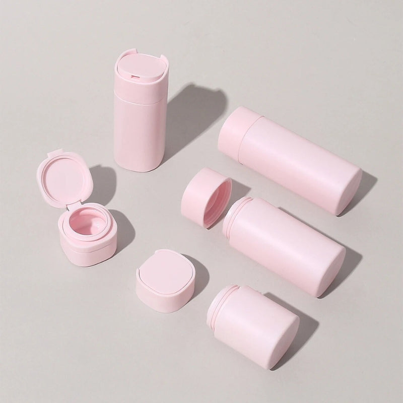 reiseflaschen tasche - Grün - Weiß - Grau - Rosa