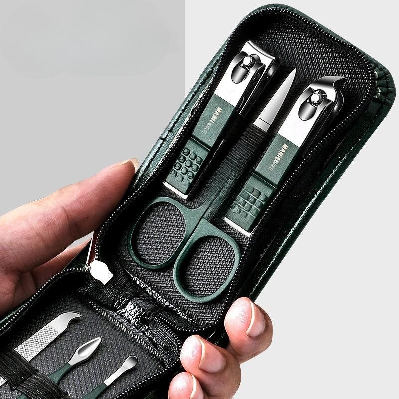 reise-manicure tasche - Schwarz - Grün