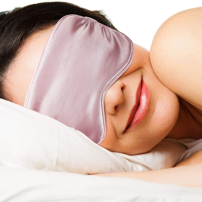 schlafmaske luxus - Himmelblau - Blau - Grün - Schwarz - Violett - Rosa