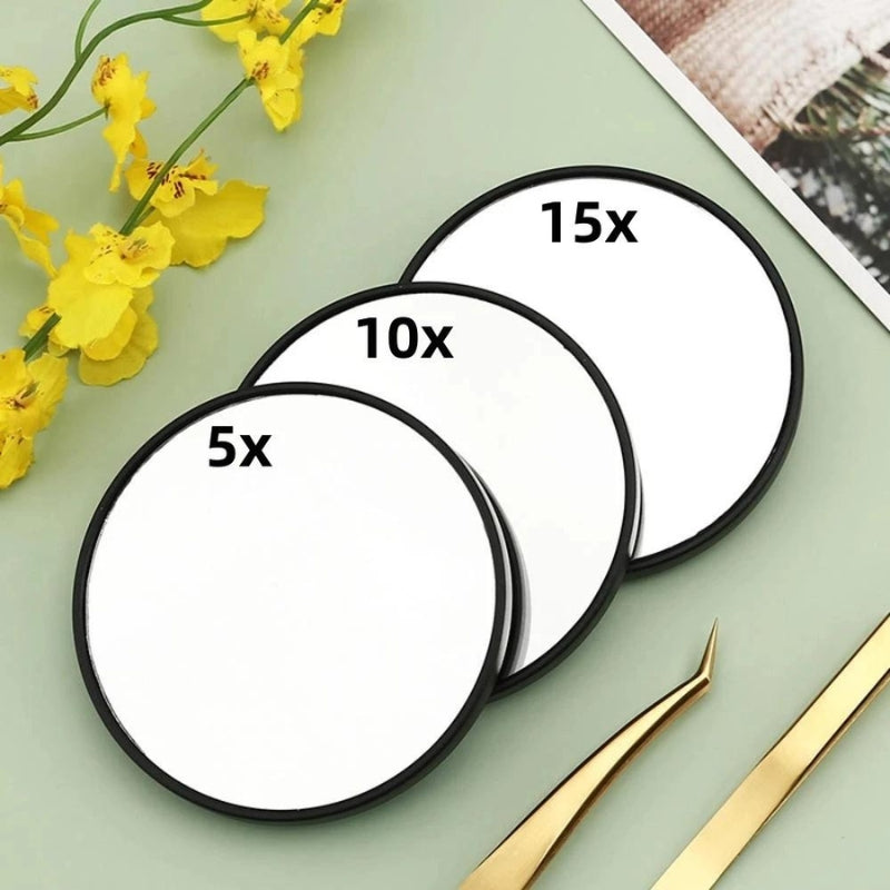 vergrößernder taschen spiegel x15 - 5X - 10X - 15X