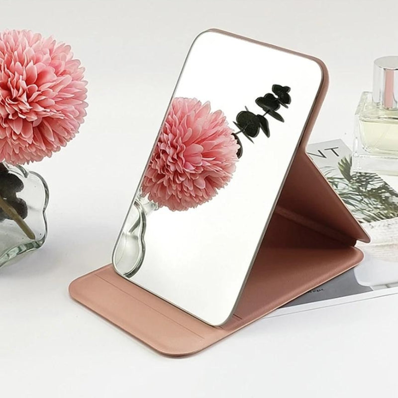 rechteckiger taschen spiegel - Schwarz - Grün - Grau - Rosa - Beige