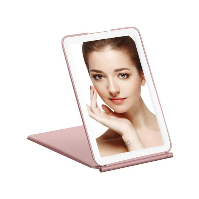 led-make-up-spiegel - Rosa - 1 Stück