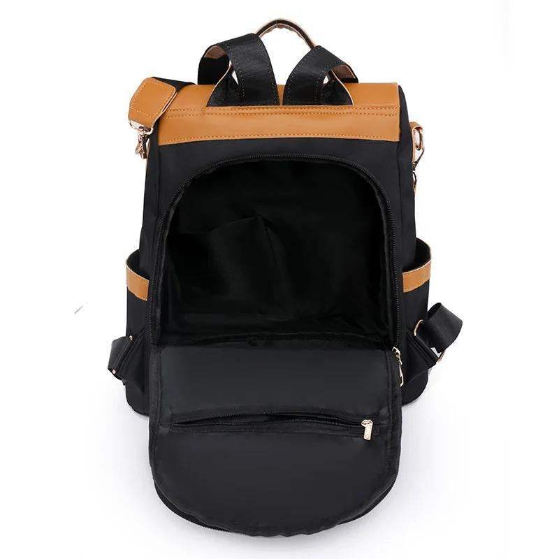 trendiger reiserucksack für frauen - Orange und schwarz - Orange und braun - Orange und grau