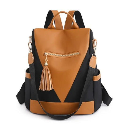 kleiner reiserucksack für frauen - Orange und schwarz