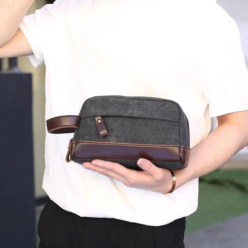 kulturtasche herr kleine größe - Schwarz - Grün - Blau - Kaffee Braun