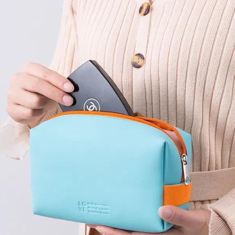 kosmetiktasche klappbar - Blau - Himmelblau - Rosa - Rot - Gelb