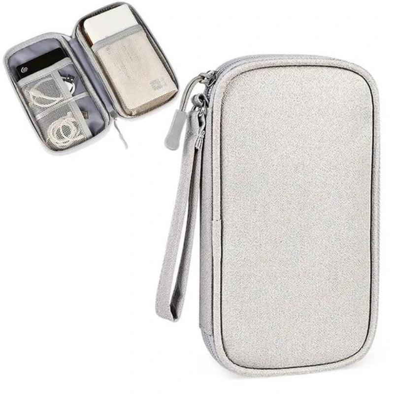 tasche für kabel und ladegeräte reise - Grau