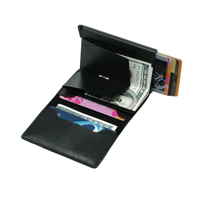 rfid schutz bankkartenetui - Schwarz Strukturiert - Schwarz - Hellbraun - Dunkelbraun - Dunkelbraun Strukturiert - Orange - Rosa