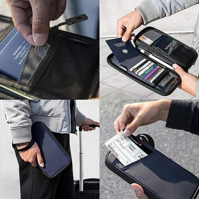 diebstahlsichere reisetasche - Blau - Grau - Schwarz