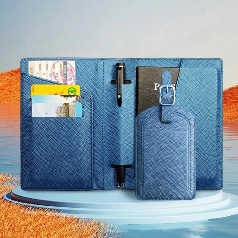 geldbörse für reisepass - Braun - Schwarz - Blau - Rot - Grau