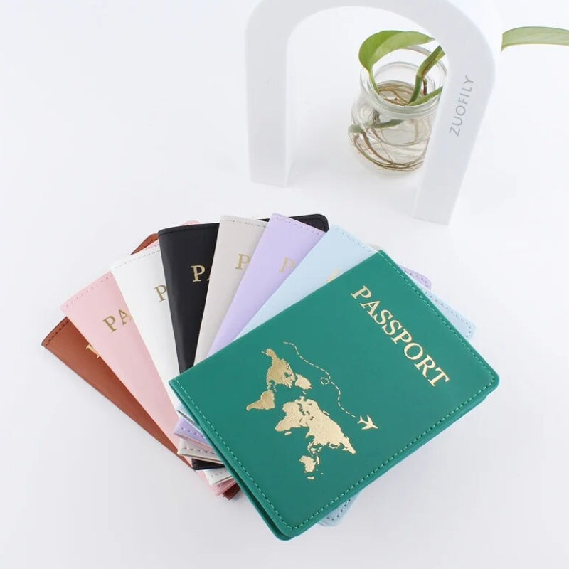 schutztasche für reisepass - Grün - Schwarz - Weiß - Grau - Rosa - Braun - Blau - Violett