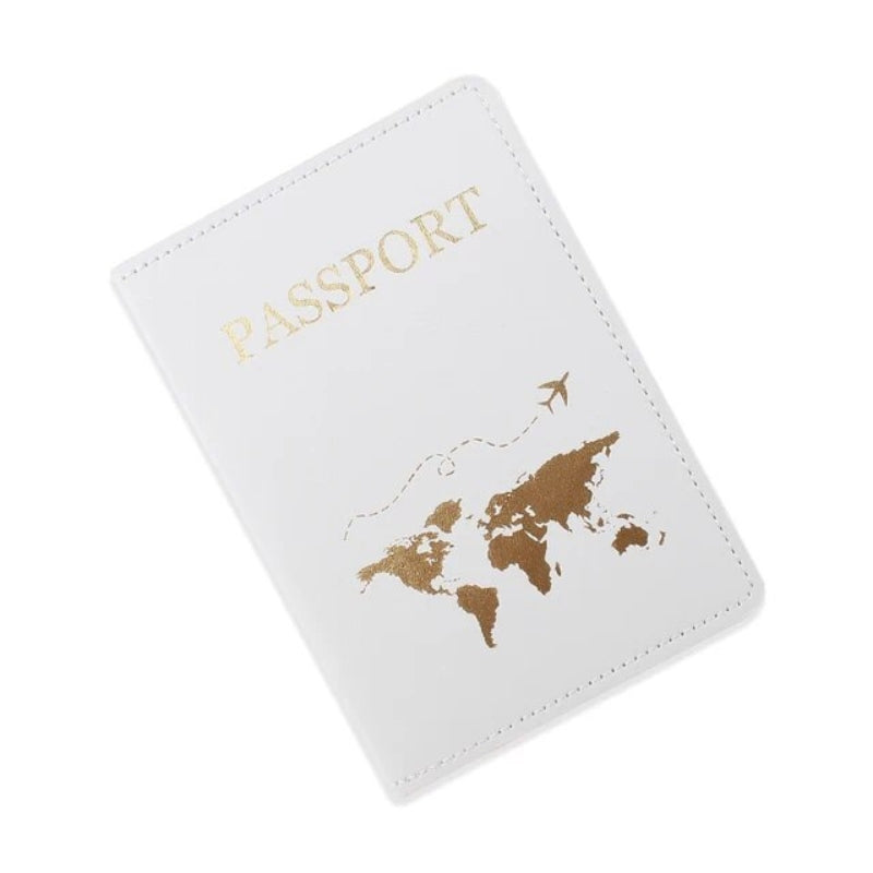 leder reisepassetui - Weiß
