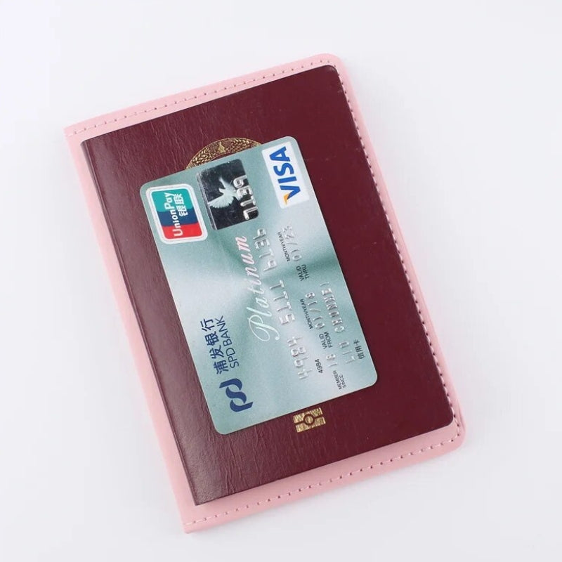 schutz etui für pass - Grün - Schwarz - Weiß - Grau - Rosa - Braun - Blau - Violett