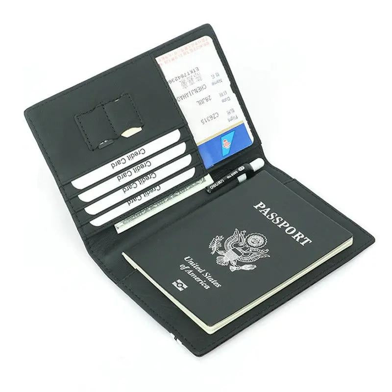 rfid reisepassetui - Schwarz
