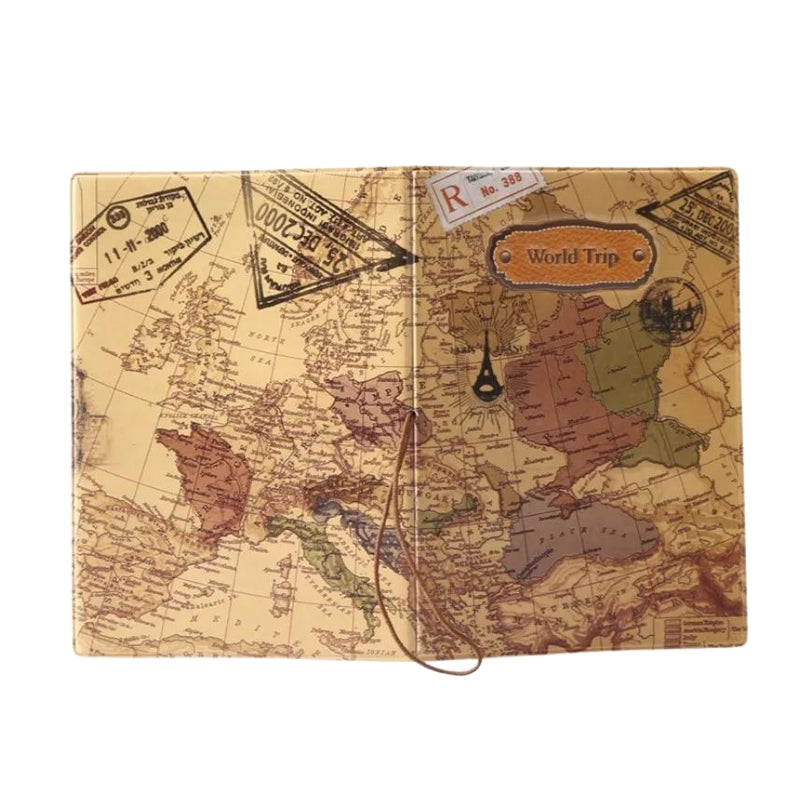 luxus reisepassetui - Weltkarte Farbe Braun - Weltkarte Farbe Dunkelbraun - Weltkarte Farbe Himmelblau - Weltkarte Farbe Hellblau - Weltkarte Farbe Blau - Weltkarte Farbe Rosa