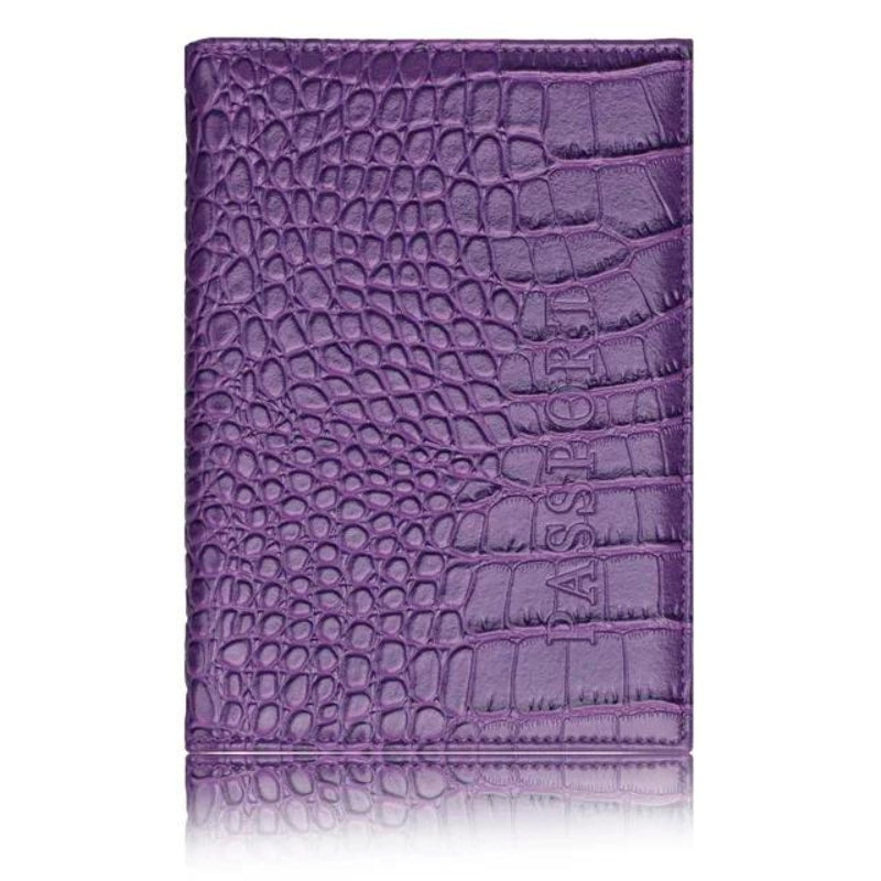 luxus reisepass etui - Violett