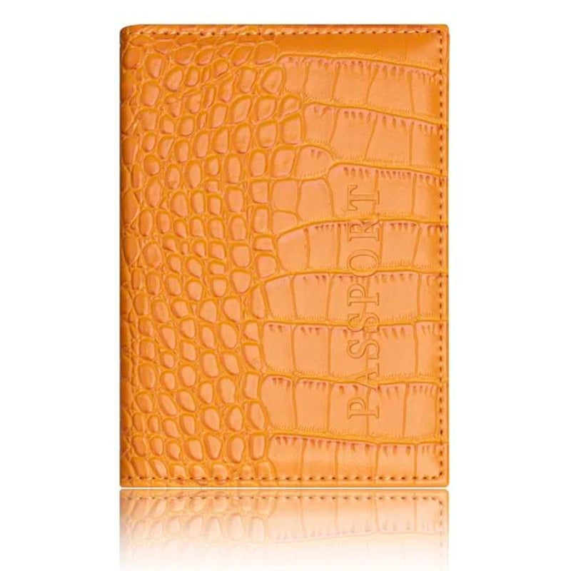 luxus reisepasshülle damen - Orange