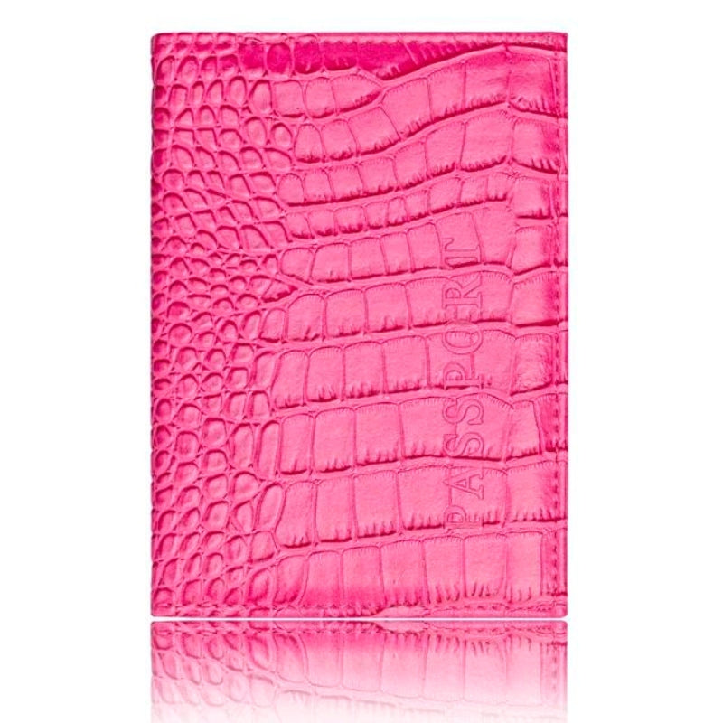 luxus reisepasshülle - Fuchsia