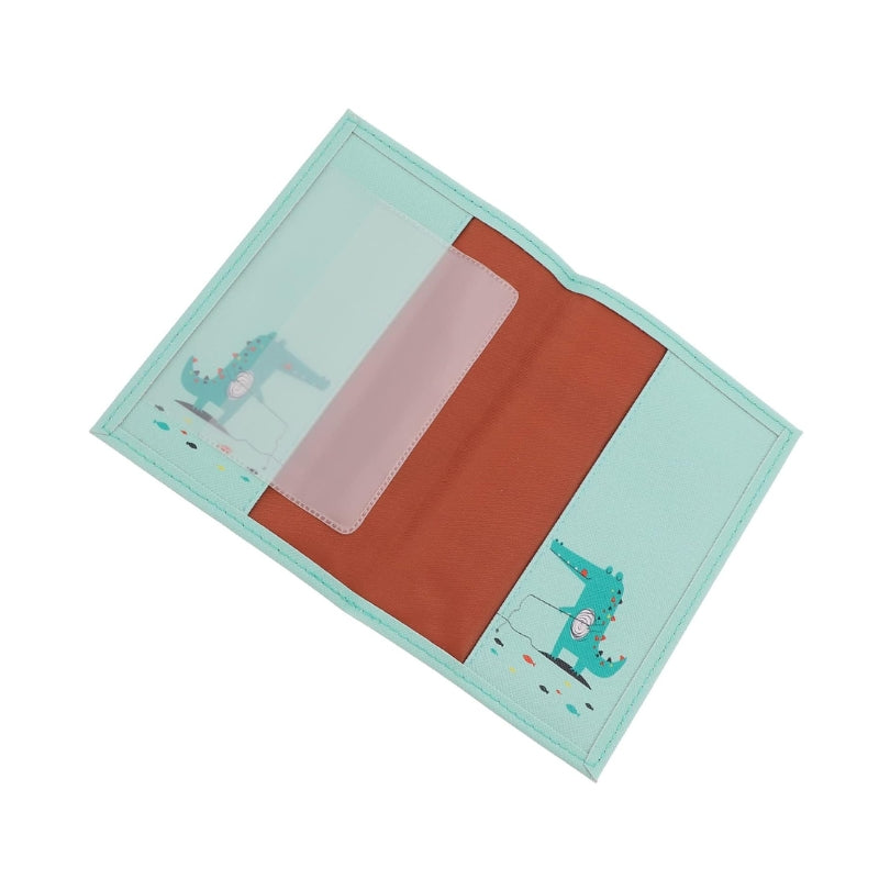 reisepasshülle kind - Schwarz - Himmelblau - Grau - Grün