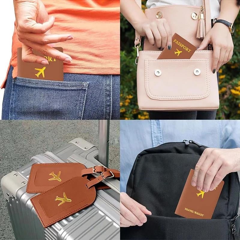 luxus reisepasshülle - Rosa - Rot - Grau - Schwarz - Braun - Himmelblau - Blau