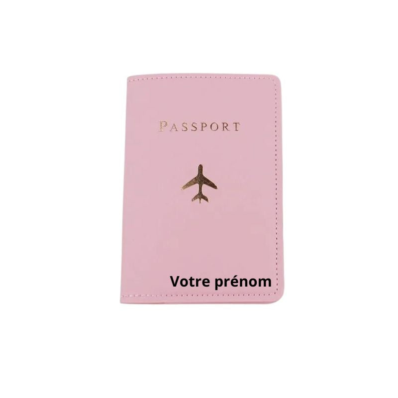 personalisierte reisepasshülle - Flugzeug-Motiv - Modell 1