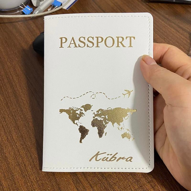 personalisierter familien reisepass schutz - Muster Mrs - Motiv Queen - Abenteuer-Motiv - Weltkarten Motiv - Flugzeug-Motiv - Muster King - Weltreise Motiv
