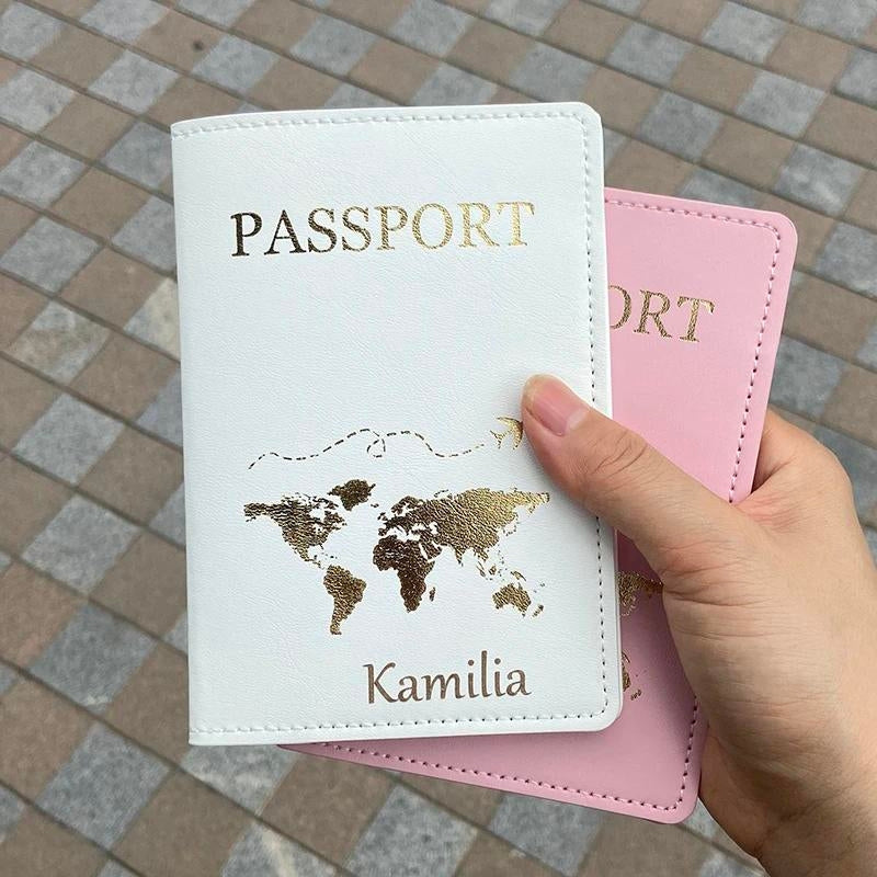 personalisierter reisepass schutz - Muster Mrs - Motiv Queen - Abenteuer-Motiv - Weltkarten Motiv - Flugzeug-Motiv - Muster King - Weltreise Motiv
