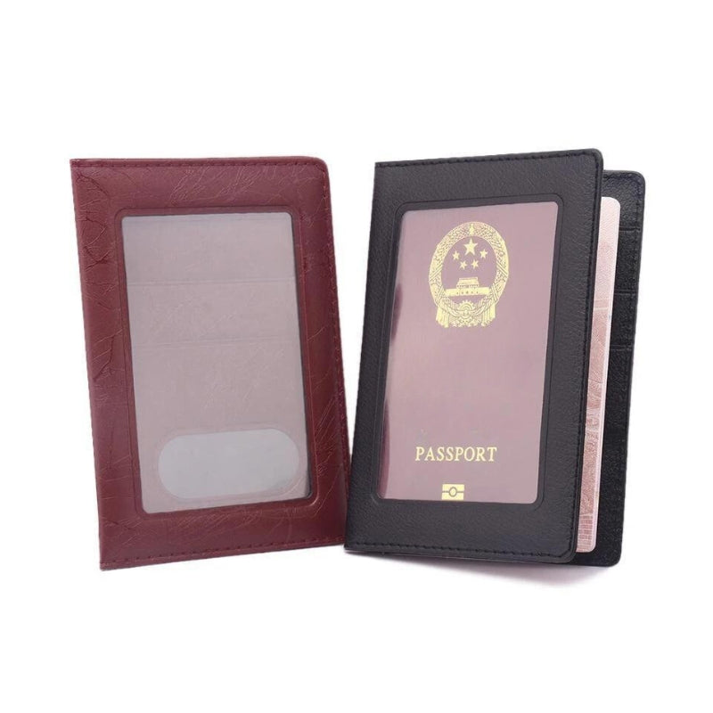 reisepasshülle für männer - Schwarz - Texturiertes Schwarz - Hellbraun - Dunkelbraun - Blau - Himmelblau - Rosa - Fuchsia