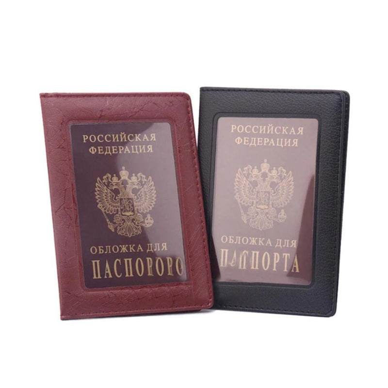 transparenter reisepass schutz - Schwarz - Texturiertes Schwarz - Hellbraun - Dunkelbraun - Blau - Himmelblau - Rosa - Fuchsia