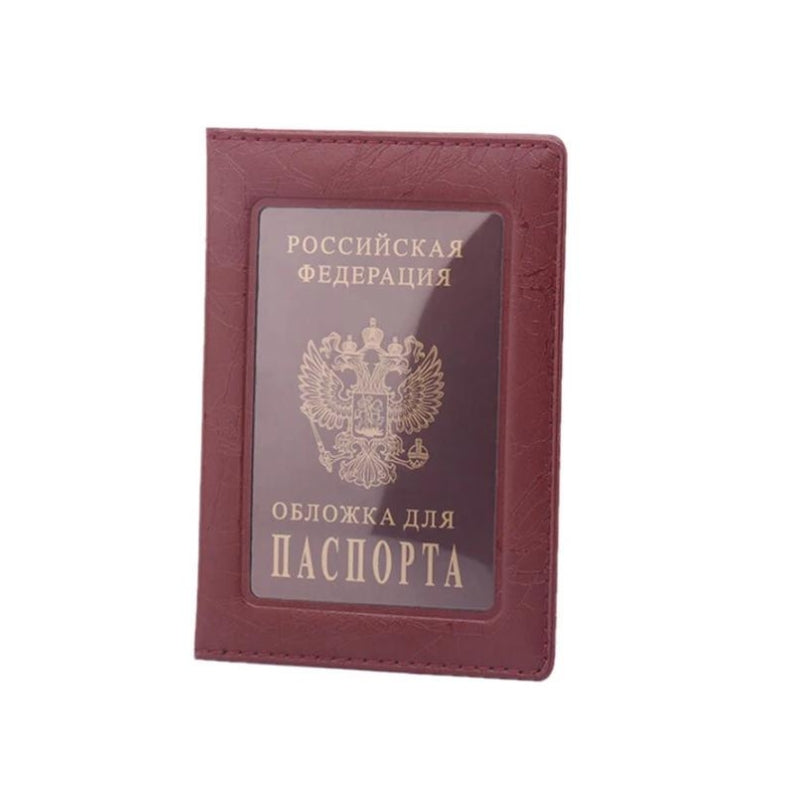 transparente tasche für reisepass - Hellbraun