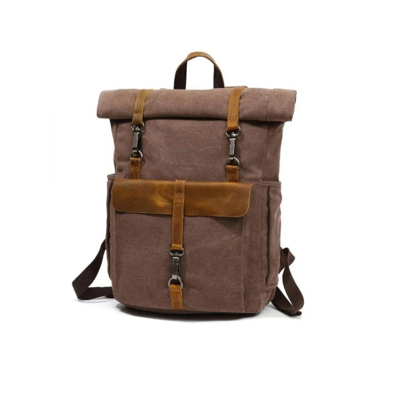 herren stoff rucksack - Braun