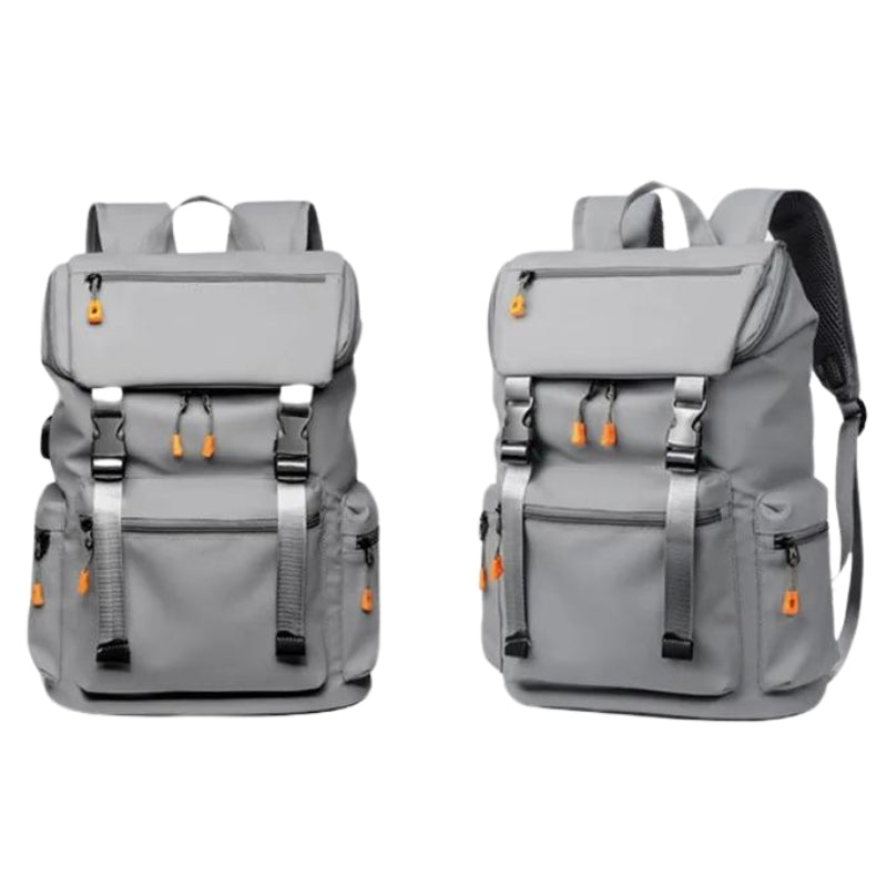 wasserdichter rucksack zwei taschen ausgerichtet - Grau