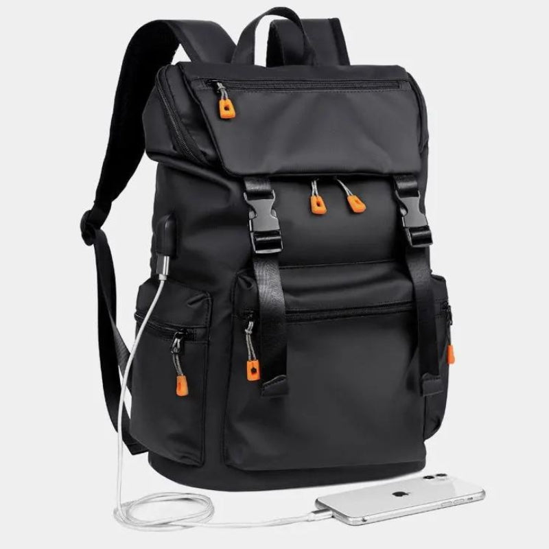 wasserdichter kinder rucksack - Schwarz - Grau