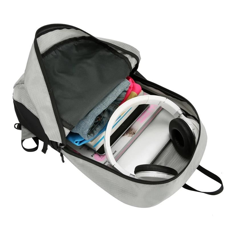 faltbarer rucksack - Orange - Violett - Dunkelgrau - Hellgrau - Armeegrün - Marineblau - Schwarz - Himmelblau