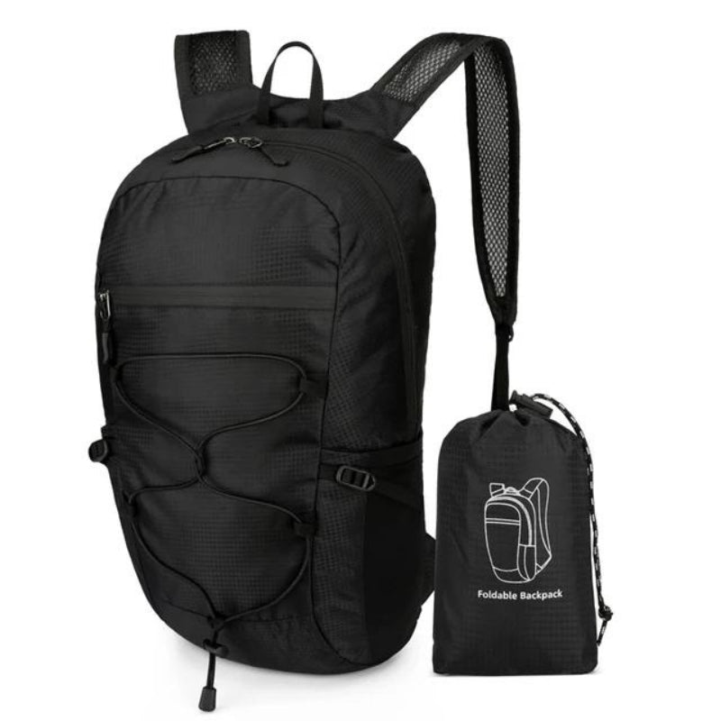 faltbarer rucksack damen - Schwarz