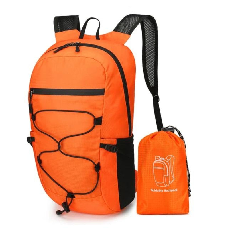 faltbarer und wasserdichter rucksack - Orange