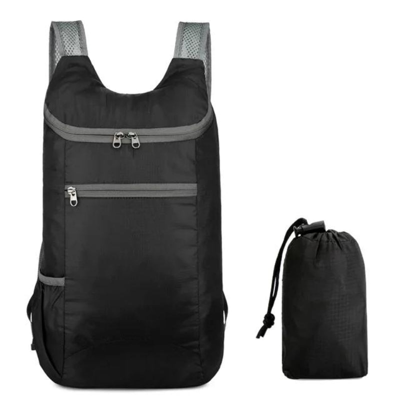 faltbarer wasserdichter rucksack - Schwarz 1