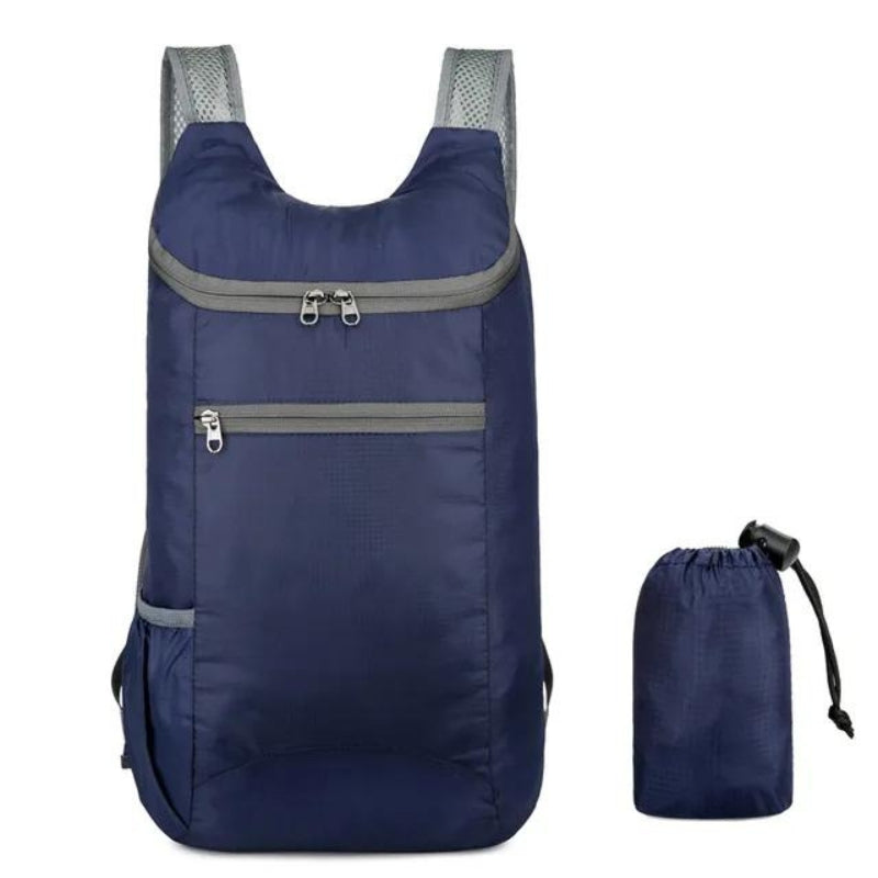 faltbarer nylon rucksack - Blau