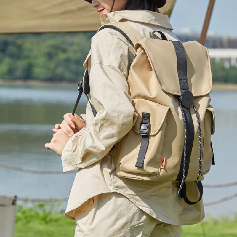 laptoprucksack damen - Weiß - Schwarz - Braun - Blau