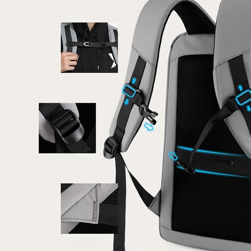 rucksack hartschale für computer - Weiß - Schwarz