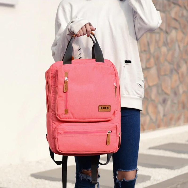 stoff rucksack - Schwarz - Himmelblau - Blau - Hellgrau - Dunkelgrau - Rosa
